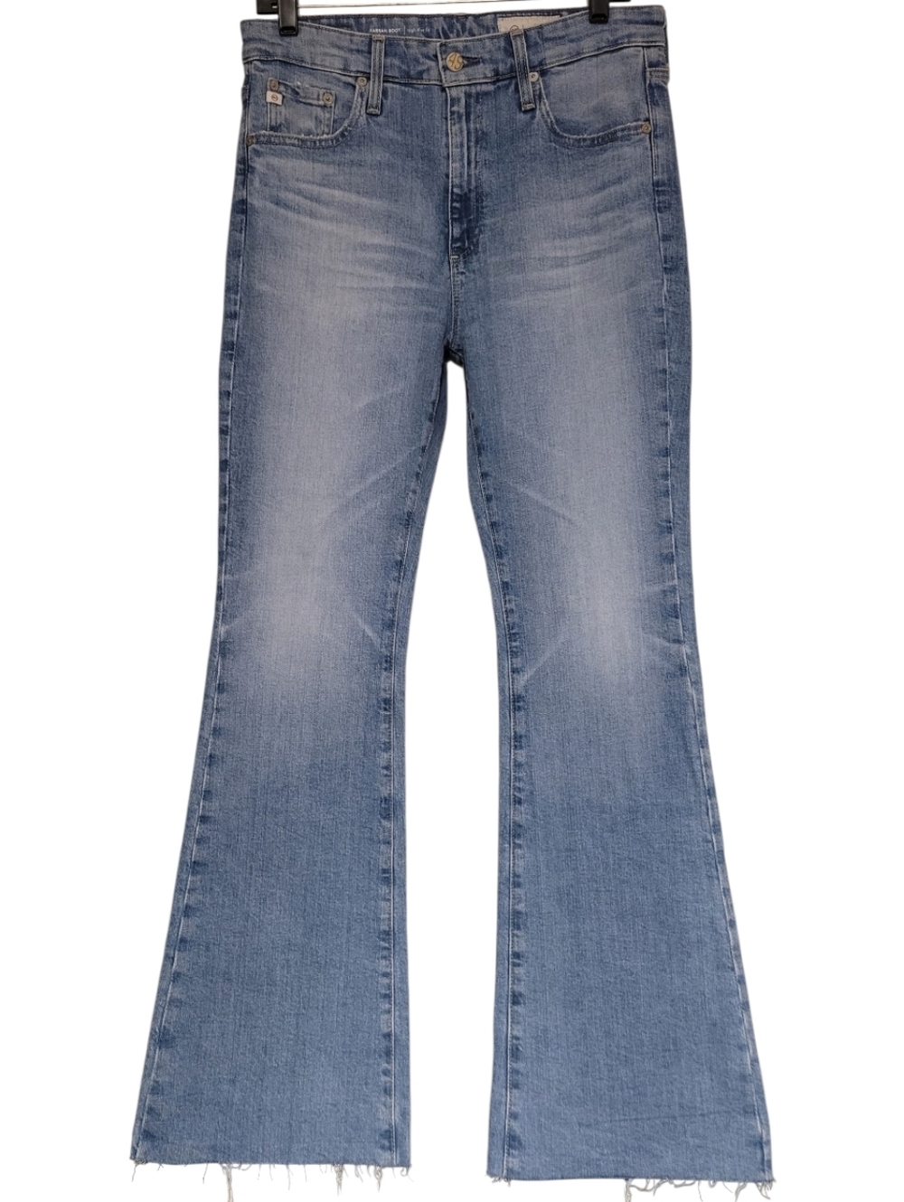 AG-EO Farrah Boot Jeans High Rise Fit Womens 31x32 Fabric Made in Italy